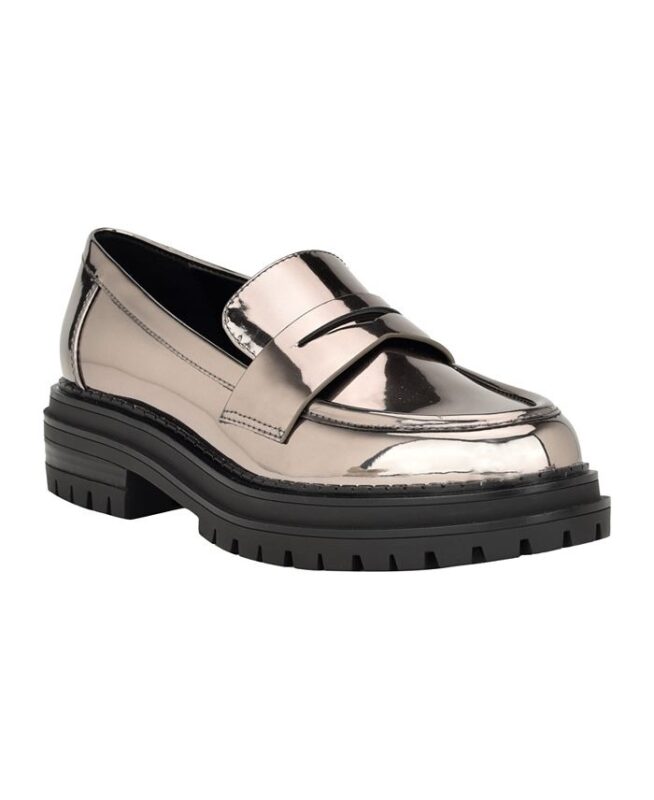 Calvin Klein Women's Grant Lug Sole Penny Loafers - Macy's