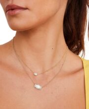 Kendra Scott Boxed Mini Elisa Gold-Tone Pendant Necklace - Image 3