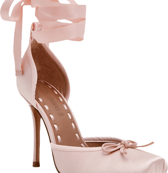 Steve Madden Women's Larina Lace-Up High-Heel Ballet Pumps - Macy's