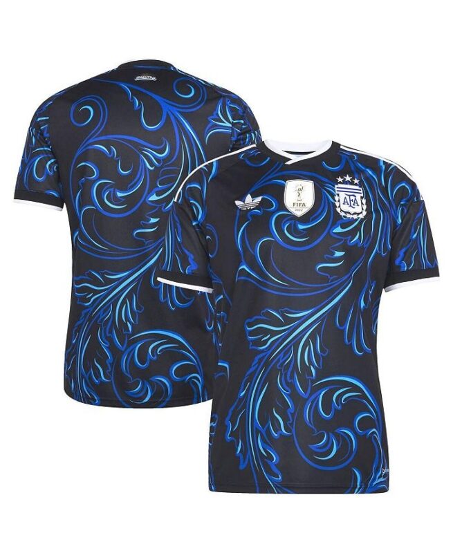 Adidas Men's Black Argentina National Team FIFA X World Cup 2026 Away Replica Jersey