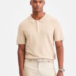 Alfani Men's Basketweave Short-Sleeve Polo Sweater.