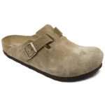 Birkenstock Men's Boston Soft Footbed Suede Leather Clogs from Finish Line