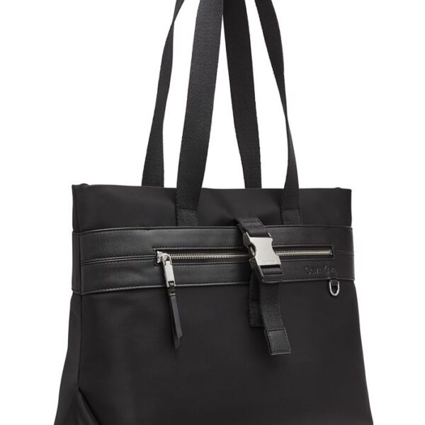 Calvin Klein Elora Nylon Top Zipper Tote Bag