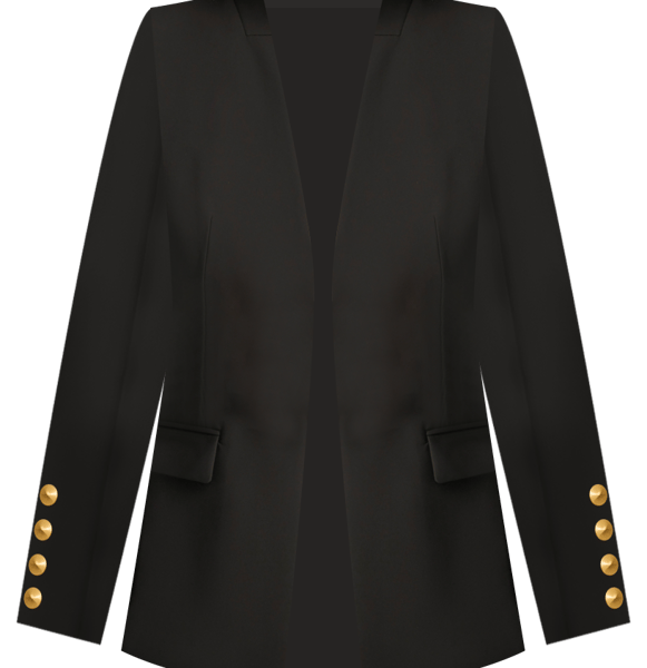 Donna Karan New York Women's Button-Sleeve Blazer