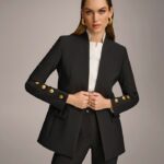 Donna Karan New York Women's Button-Sleeve Blazer, Regular & Petite.