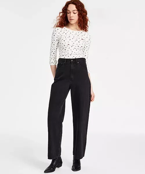 Levi's Women's Cinch-Waist Lightweight Baggy Jeans