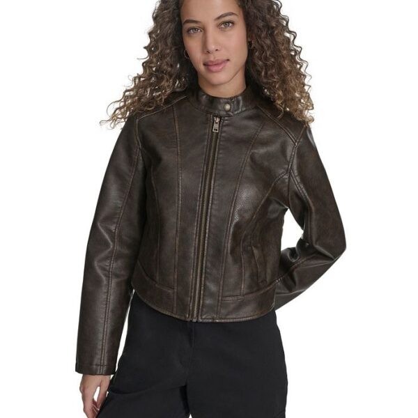 Levi's Women's Faux Leather Racer Jacket