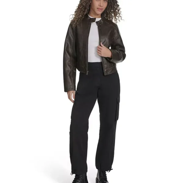 Levi's Women's Faux Leather Racer Jacket.