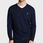 Nautica Men's Navtech Performance Classic-Fit Soft V-Neck Sweater
