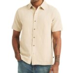 Nautica Men's Seersucker Short-Sleeve Shirt