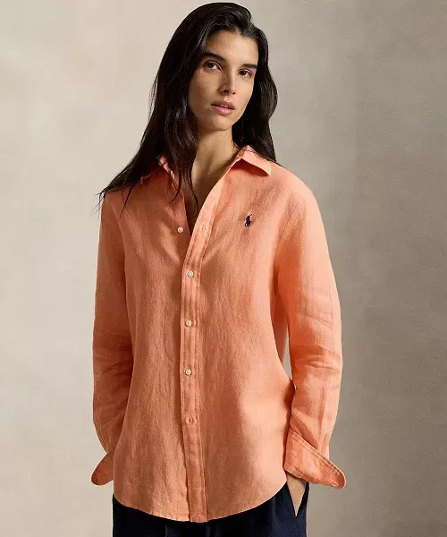 Polo Ralph Lauren Women Classic-Fit Linen Shirt