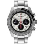 Seiko Men's Chronograph Solar Prospex Speedtimer Stainless Steel Bracelet Watch 41mm